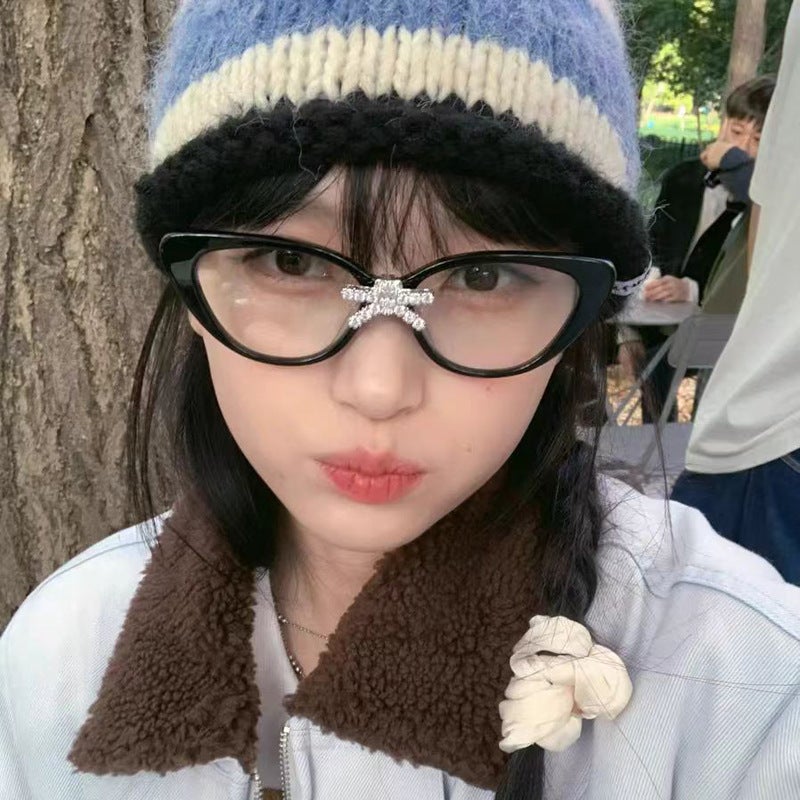 Korean Style Fashionable New Sunglasses For Female Stars Traveling And Taking Pos, Anti-Uv Sunshade, Trendy Plain Face, Versatile Sunglasses - Image 2